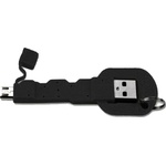 4smarts Кабел тип ключодържател за всички устройства с MicroUSB (8.5 см) - 4smarts Basic KeyLink MicroUSB Cable (черен)