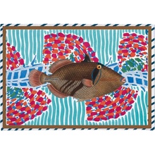 Really Nice Things Tufted Fish Tyrkysová 40x60 cm