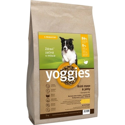 Yoggies Krůtí maso&jáhly lisované za studena s probiotiky 5 kg