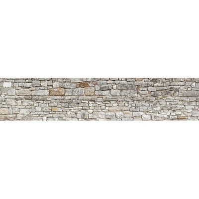 mySpotti SP-F2-1828 Samolepící PVC tapeta do kuchyně Splash Pietra kamenná zeď, rozměry 2800 x 600 mm