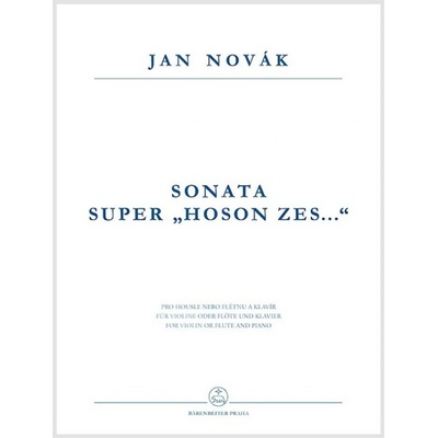 Sonata super Hoson zes . . . fidibus acutis aut tibia obliqua