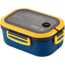Livefy obedový box s príborom Lunch 1.2l modrý