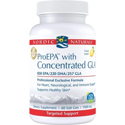 Nordic Naturals ProEPA with Concentrated GLA [60 Гел капсули] Лимон