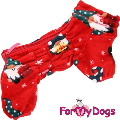 FOR MY DOGS plyšový overal XMAS ELF