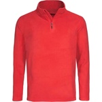 Stedman classic fleece half-zip / Мъжки полар суитшърт с 1/2 цип - аленочервен l (st5020srel)