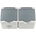 Meloplam КОНТАКТ ip44 ДВОЕН СИВ meloplam toni (3800218354165)
