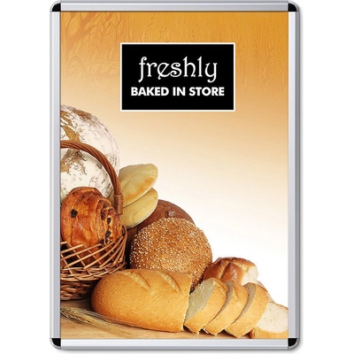 Jansen Display Klaprám 700 x 1000 mm (B1), oblý roh Šířka profilu: 32 mm – Zboží Dáma