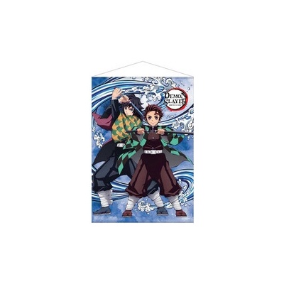 WallScroll - Demon Slayer: Kimetsu no Yaiba Tanjiro Kamado and Giyu Tomioka Wat, POPB-PBWS44
