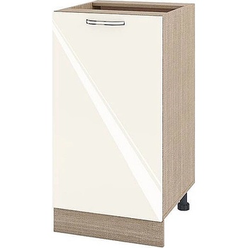 Image 1 of ИРИМ Долен кухненски шкаф Сити МФ-Крийм гланц-11-28 45 см