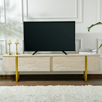 ASG ТВ шкаф ARISTO Travertine Gold (8684283111985)