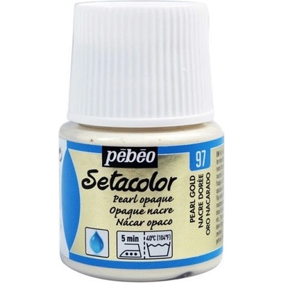 Farba na textil Pebeo Setacolor Opaque Pearl 45 ml Pearl Blue