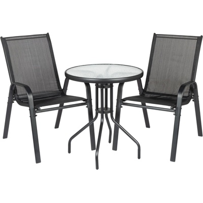 Funfit Garden Комплект за балкон за 2 души - черен (4877)