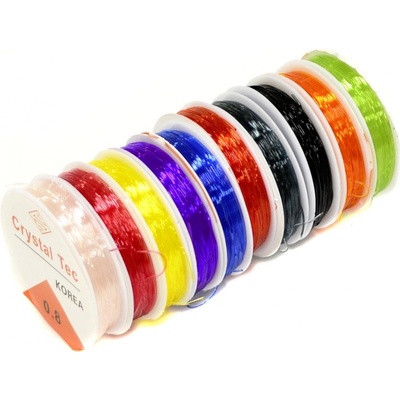 PKstar Nylon vlasec - barevný - 0,8 mm x 10 m - 10 ks
