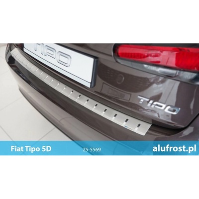Profilovaná lišta nárazníka Fiat Tipo, 2015-2024 5-dver. nerez matná