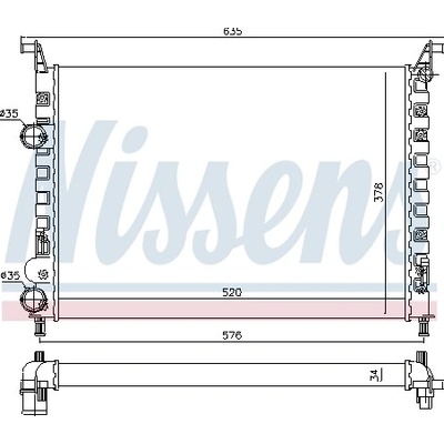 61684 NISSENS Chladič, chlazení motoru