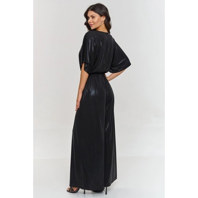 Makadamia dámský společenský overal M884 černý – Zboží Dáma