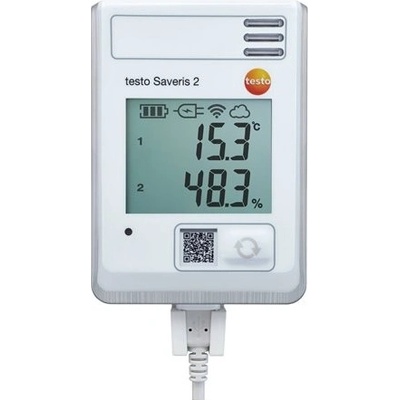 WiFi záznamník testo Saveris 2 H1 s displejom a integrovanou teplotnou a vlhkostnou sondou, 250 g, 11,5 x 8,2 x 3,1 cm _0572 2034T