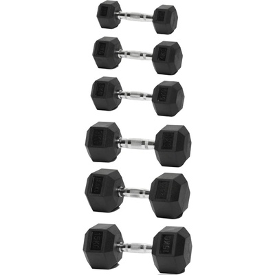 Orion Fitness Дъмбел гумиран HEX Pro - 2 до 50 кг [27.5 кг. ]