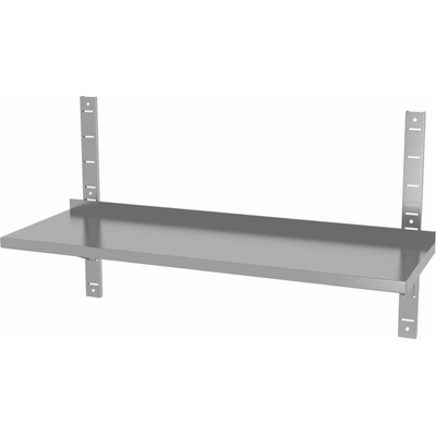 Hendi Nastaviteľná závesná polica, dvojitá, s 2 konzolami – zváraná 300 mm, 1200x300x(H)600mm