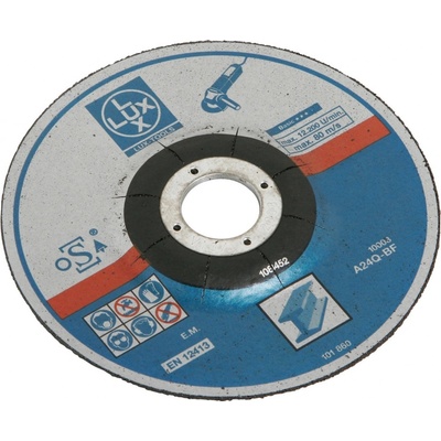 LUX-TOOLS Rezný kotúč na kov vydutý pr. 115 x 3,0 x 22,23 mm, 5 ks
