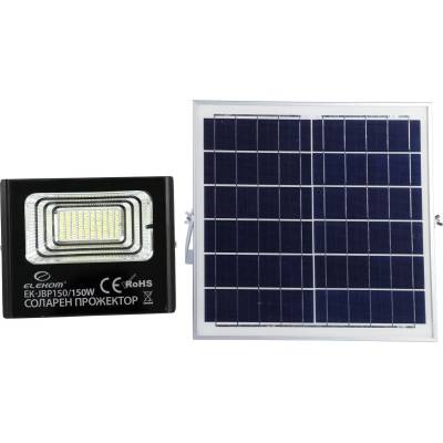 Elekom Led соларна лампа ek-jbp150, 6000К, 150w, Водоустойчива (ek-jbp150)