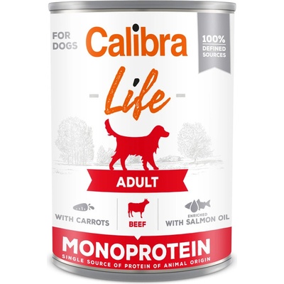 Calibra Life Dog Adult Beef with Carrots 12 x 400 g