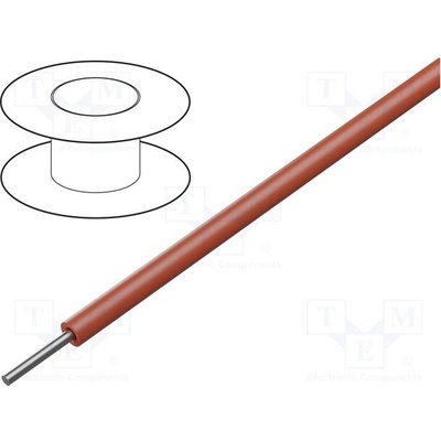 Alpha Wire 1808 RD005 HookUp Wire 24AWG drát Cu ETFE červená 100ft 30,5 m