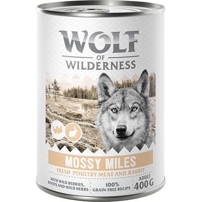 Wolf of Wilderness Adult Expedition Mossy Miles hydina s králičím 6 x 400 g