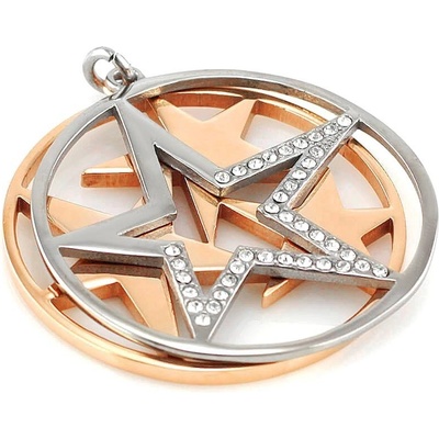 MPM Přívěsek z chirurgické oceli Pendant 7765 Silver Gold