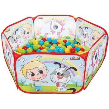 Moni Сгъваем басейн с топки 6см (200 бр) 06413 (8693461064135)