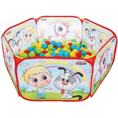 Moni Сгъваем басейн с топки 6см (200 бр) 06413 (8693461064135)