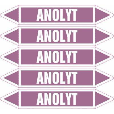 Grafiko | Anolyt - dle ČSN 13 0072 - Materiál fólie s ochrannou laminací, Rozměr aršík 5ks šipka 250x52mm