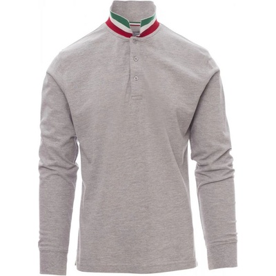 PAYPER long nation melange 001112-0368 / Поло тениска с дълъг ръкав - меланж сиво 4xl (0011120368130354xl)