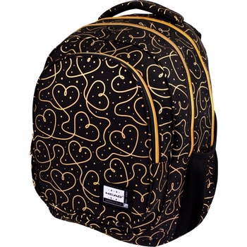 HEAD Ученическа раница Head - Златни сърца, 3 ципа (AS502021323)