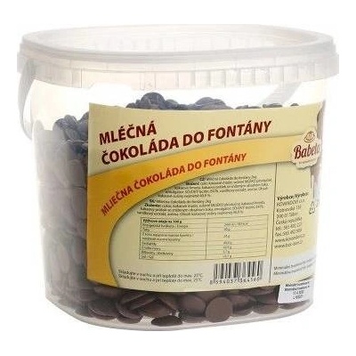 Kovandovi Mliečna čokoláda do fontány 2 kg