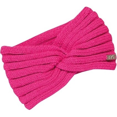 Pletená čelenka s uzlem PLETEX L462 Barva: Tmavě růžová