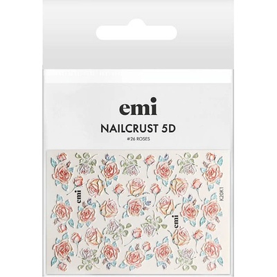 E.Mi Vodolepka NAILCRUST 5D 26 Roses