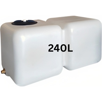 HydroMoby Резервоар за питейна вода HydroMoby AQUA S12, хоризонтален 240 л (бял) (AQUA S12-WHITE-240)