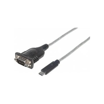 Manhattan USB-C USB Cable - RS-232 0.45 m Transparent (151283)