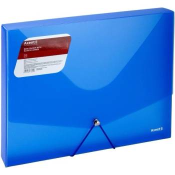 Кутия PP с ластик A4 Axent Опушено Син (A4)