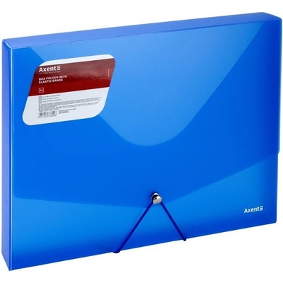 Кутия PP с ластик A4 Axent Опушено Син (A4)