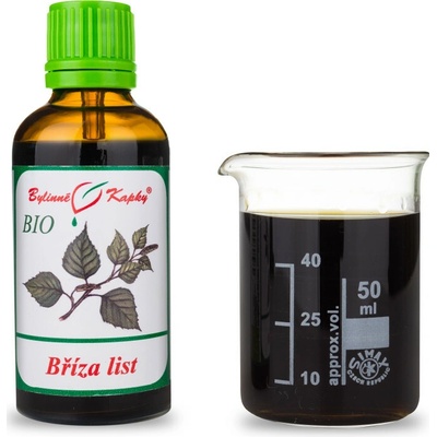 Breza previsnutá list bio kvapky tinktúra 50 ml