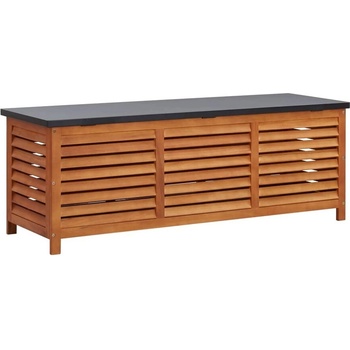 Градински сандък за съхранение, 150x50x55 см, евкалипт масив