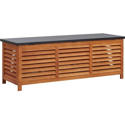 Градински сандък за съхранение, 150x50x55 см, евкалипт масив