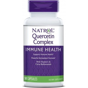 Natrol Quercetin 500mg - Имуностимулатор | Natrol, 50 капсули (1352-3088 RFL)