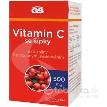GS Vitamín C 500 mg so šípkami 120 tabliet