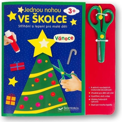 Jednou nohou ve školce Vánoce - Stříhání a lepení pro malé děti