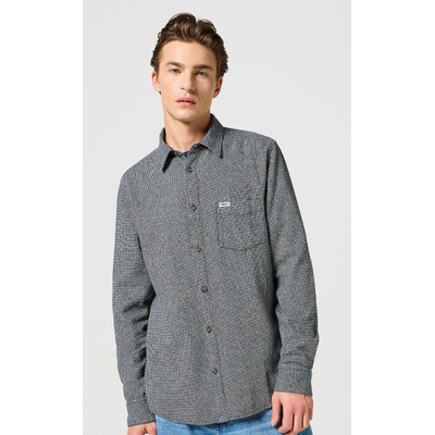 Wrangler flannel shirt grey black