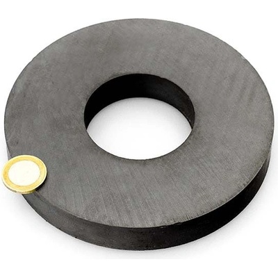 SOLLAU Feritový magnet mezikruží D 145/60 mm, H 20 mm, Ferit, Y30, bez povrchové úpravy