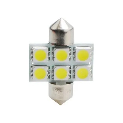 m-tech LED C5W 31mm 6xSMD5050 крушка (L027W)